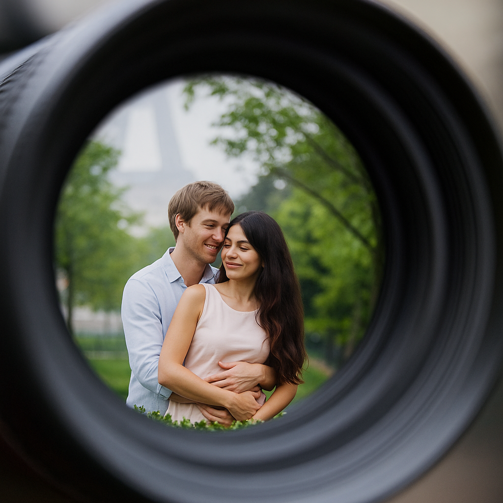 Tradimento al parco ripreso da fotocamera